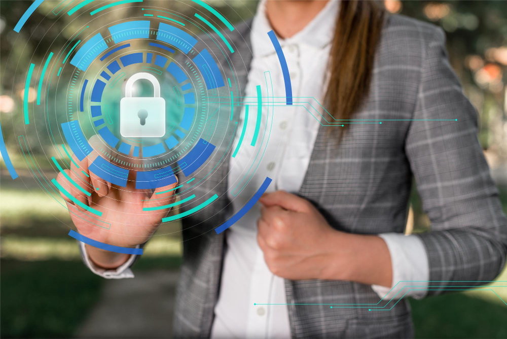 Zero Trust biztonsági modell szemléltető ábra - biztonsági rétegek és jogosultságkezelés